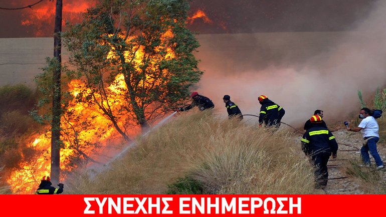 Ανεξέλεγκτη η πυρκαγιά που ξέσπασε στην Εύβοια