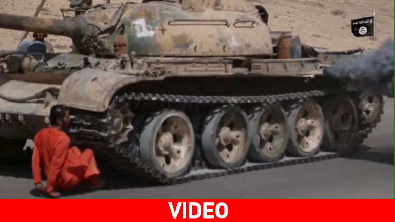 Βίντεο σοκ: Οι τζιχαντιστές λιώνουν αιχμάλωτο με τανκ