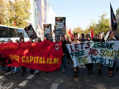 Αντικαπιταλιστικές κινητοποιήσεις στη Φρανκφούρτη