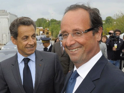 Προβάδισμα Ολάντ έναντι του Σαρκοζί