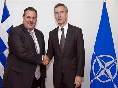 Διαβεβαιώσεις Καμμένου σε Στόλτενμπεργκ για συνέχιση της συνεργασίας με το ΝΑΤΟ