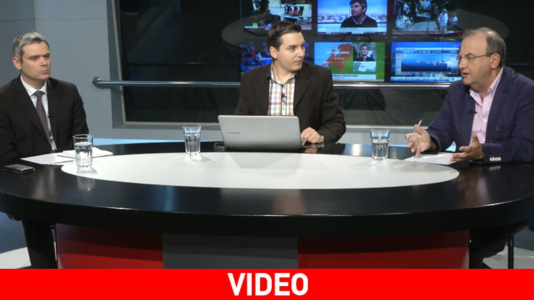 Δ. Στρατούλης (Λαϊκή Ενότητα) και Κ. Καραγκούνης (ΝΔ) στο debate της Ζούγκλας