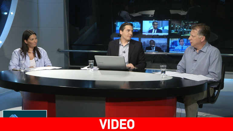 Σ.Αντωνάκου (ΠΟΤΑΜΙ) και Α.Σκούμας(ΛΑΕ) στο debate της Ζούγκλας