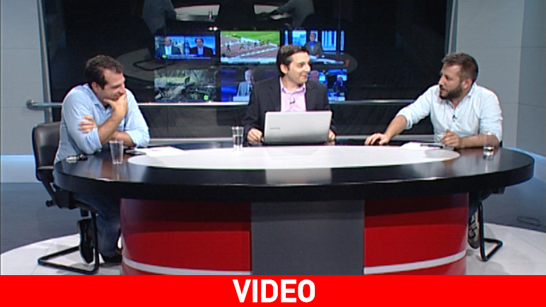 Θάνος Πλεύρης (ΝΔ) και Αλέξανδρος Μεϊκόπουλος (ΣΥΡΙΖΑ) στο debate της Ζούγκλας