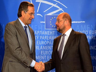 Συνάντηση Σαμαρά – Σουλτς την Πέμπτη