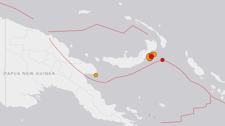 Σεισμός 7,4 Ρίχτερ στην Παπούα Νέα Γουινέα