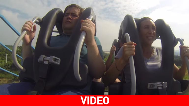 Τρενάκι τρόμου για πολύ γερά στομάχια!