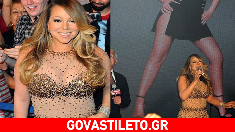 Mariah Carey: «Απενεχοποίησε» τις καμπύλες της με ένα «γυμνό» φόρεμα