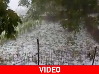 Αυγουστιάτικο χαλάζι στη Δημητσάνα