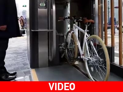 Εντυπωσιακό σύστημα parking ποδηλάτων από την Ιαπωνία