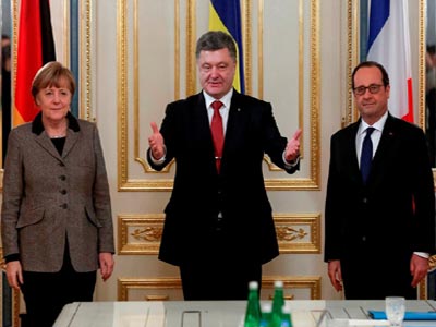 Έφτασαν στο Μινσκ ο Ολάντ και η Μέρκελ για τις συνομιλίες κορυφής