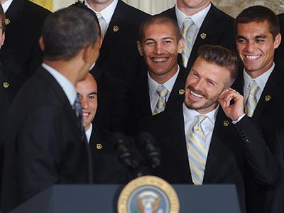 Ο David Beckham στον Λευκό Οίκο