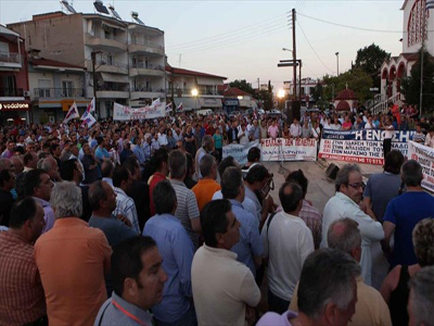 Συλλαλητήριο  για τη «μικρή ΔΕΗ»  στο Αμύνταιο