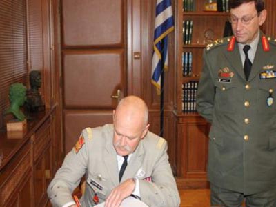 Επίσκεψη Γάλλου Στρατηγού στην 1η Στρατιά Επίσκεψη Γάλλου Στρατηγού στην 1η Στρατιά