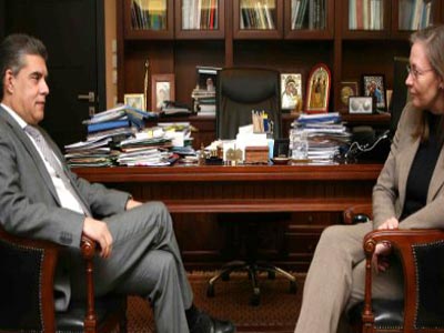 Συνάντηση Αγοραστού με την πρόξενο των ΗΠΑ