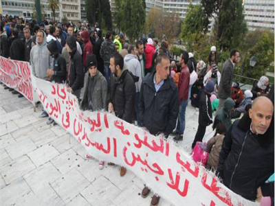 Απεργία πείνας άρχισαν οι πρόσφυγες από τη Συρία στο Σύνταγμα