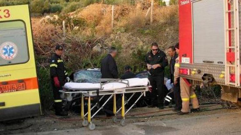 Τροχαίο δυστύχημα στα Τρίκαλα