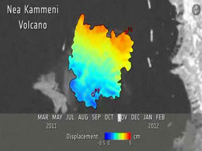 Μειωμένη η κινητικότητα του ηφαιστείου στην Σαντορίνη