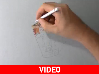 Ζωγραφίζοντας το χαρτονόμισμα των 50 ευρώ