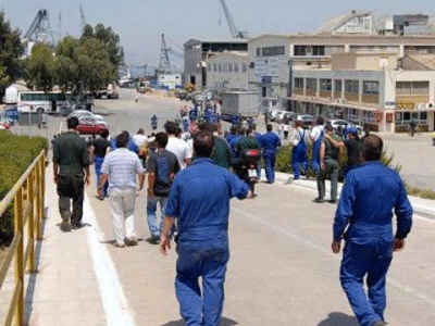 Απεργία στα Ναυπηγεία Σκαραμαγκά