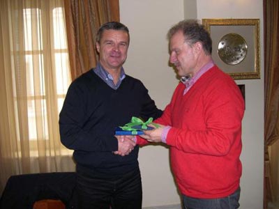 Συνάντηση Κριστόφ Βαζέχα με δήμαρχο Λαμιέων