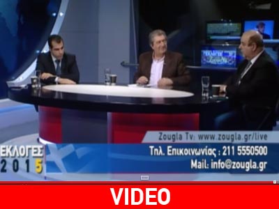 Θάνος Πλεύρης και Παύλος Χαϊκάλης στο debate στη Zougla TV