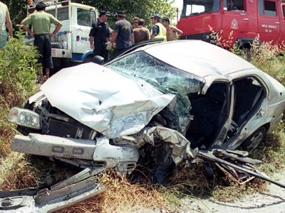 Τροχαίο με τρεις νεκρούς έξω από το Μεσολόγγι