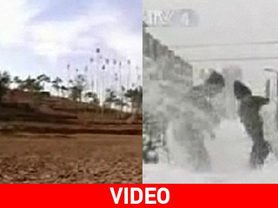 Ξηρασία και χιόνι στην Κίνα Ξηρασία και χιόνι στην Κίνα