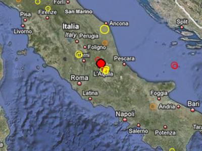 Σεισμική δόνηση 4,1 R στην L’ Aquila