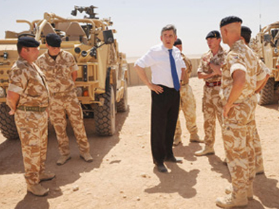 Αιφνιδιαστική επίσκεψη Brown στο Αφγανιστάν