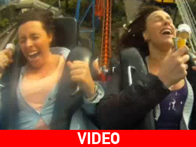 Στο τρενάκι του Λούνα Παρκ δεν τρώμε… παγωτό χωνάκι