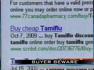 Κίνδυνος στο διαδίκτυο με τα φάρμακα κατά της νέας γρίπης