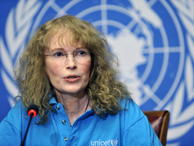 Στο πλευρό των παιδιών της Λωρίδας της Γάζας η Mia Farrow