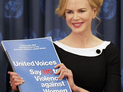 Η Nicole Kidman στο πλευρό των κακοποιημένων γυναικών