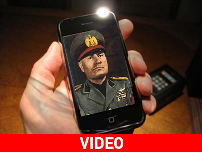 Ο Μουσολίνι στο… iphone