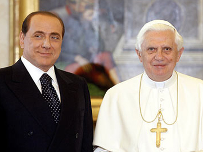 Παπική συμπαράσταση στον Berlusconi