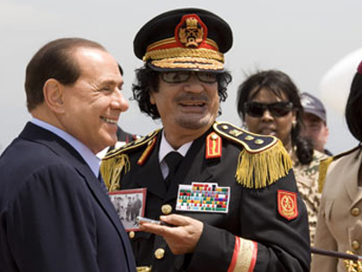 Στην Ιταλία και πάλι ο Καντάφι