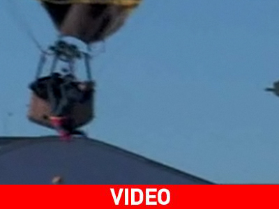 Έπεσε από αερόστατο και σώθηκε