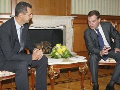 «Ποδαρικό» για Ρώσο πρόεδρο στη Συρία έκανε ο Medvedev