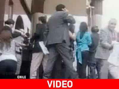 Η στιγμή που ο μετασεισμός συγκλόνισε την ορκωμοσία του Χιλιανού προέδρου