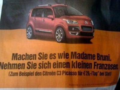 «Κάντε το όπως η μαντάμ Μπρούνι. Πάρτε ένα μικρό Γαλλάκι»