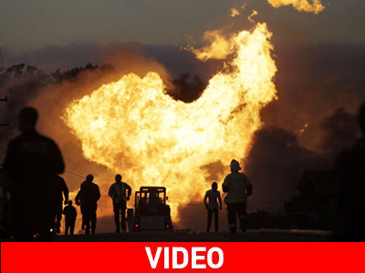 Εντυπωσιακές εικόνες από την έκρηξη στο Σαν Φρανσίσκο