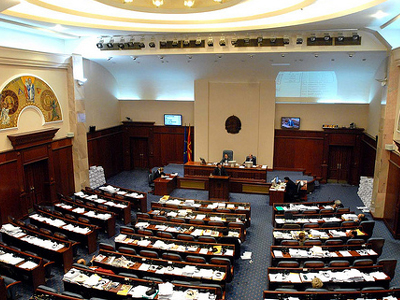 Επεισόδια στη Bουλή της ΠΓΔΜ