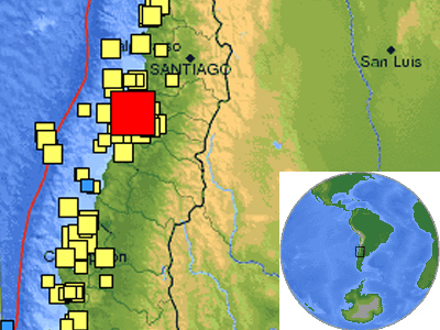 Μετασεισμός 6,9 Ρίχτερ στη Χιλή
