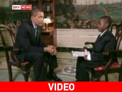 Συνέντευξη Obama από 11χρονο «δημοσιογράφο»