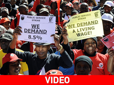 Συνεχίζονται οι απεργίες στη Ν. Αφρική