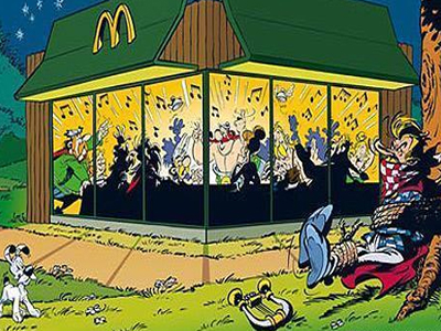 Ο Asterix και η διαφήμιση των McDonalds