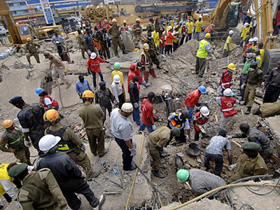 Κατάρρευση κτιρίου στην Κένυα