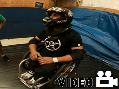 Διπλό back-flip με καροτσάκι!