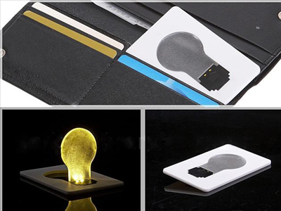 Brando Credit Card Light Bulb…ένας λαμπτήρας μεγέθους πιστωτικής κάρτας, που χωράει στο πορτοφόλι σας